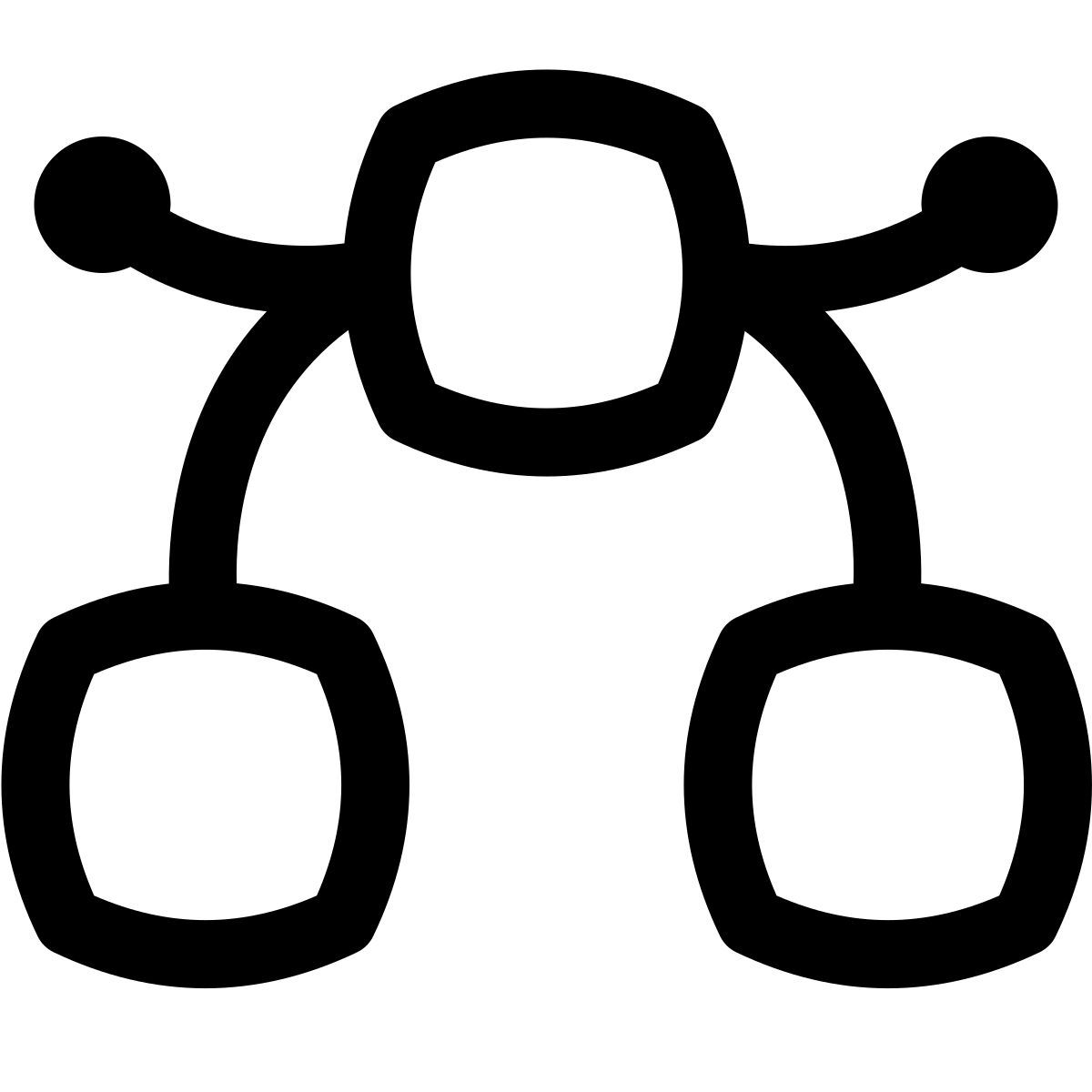 puffy outline style вектор icon