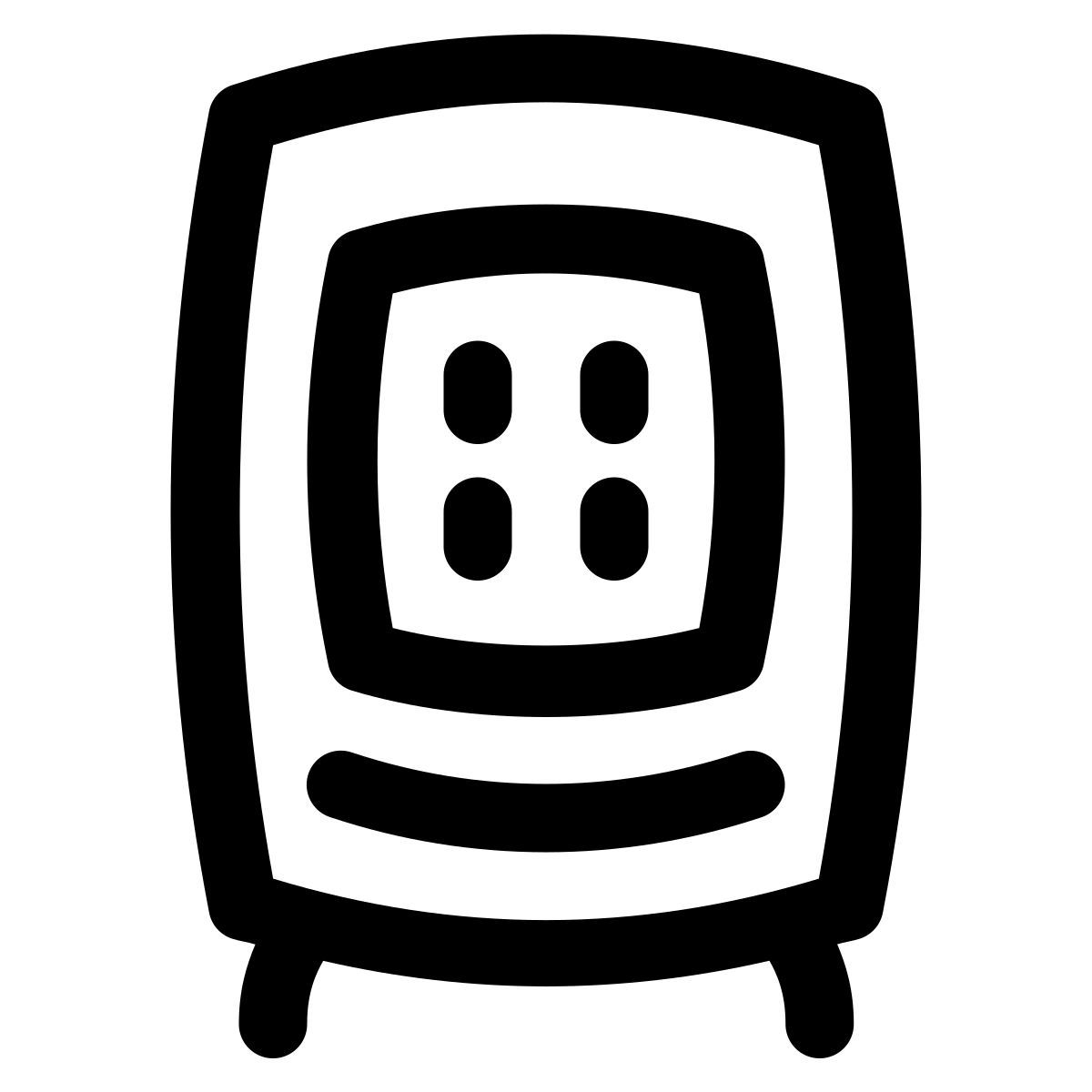 puffy outline style distributeur automatique icon