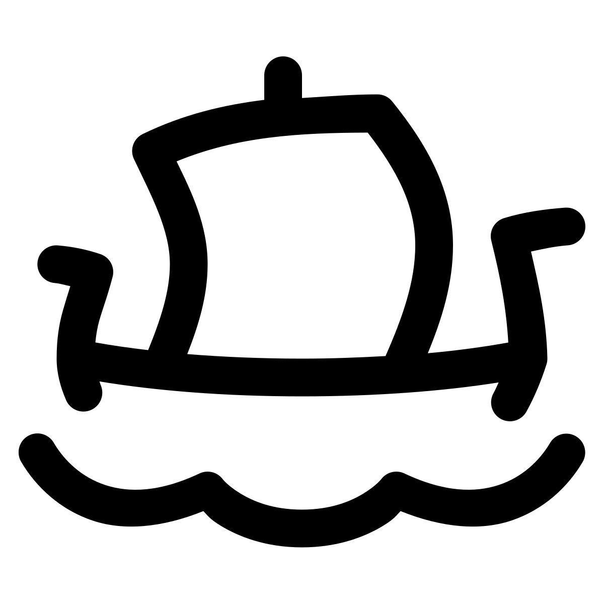 puffy outline style navio viking icon
