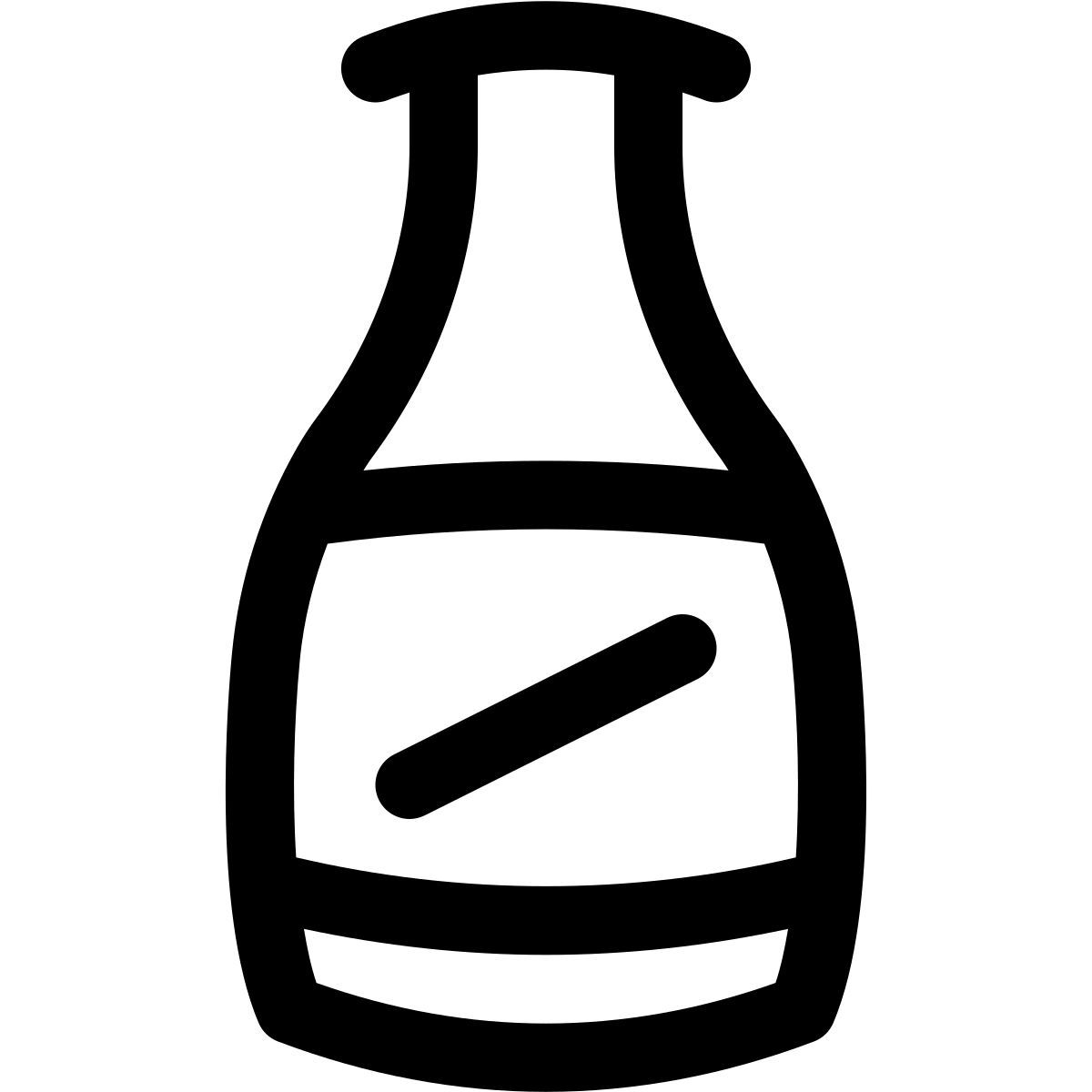 puffy outline style vodca icon