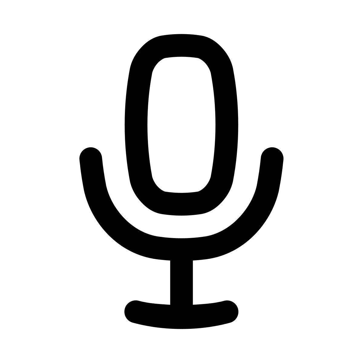 puffy outline style diktiergerät icon