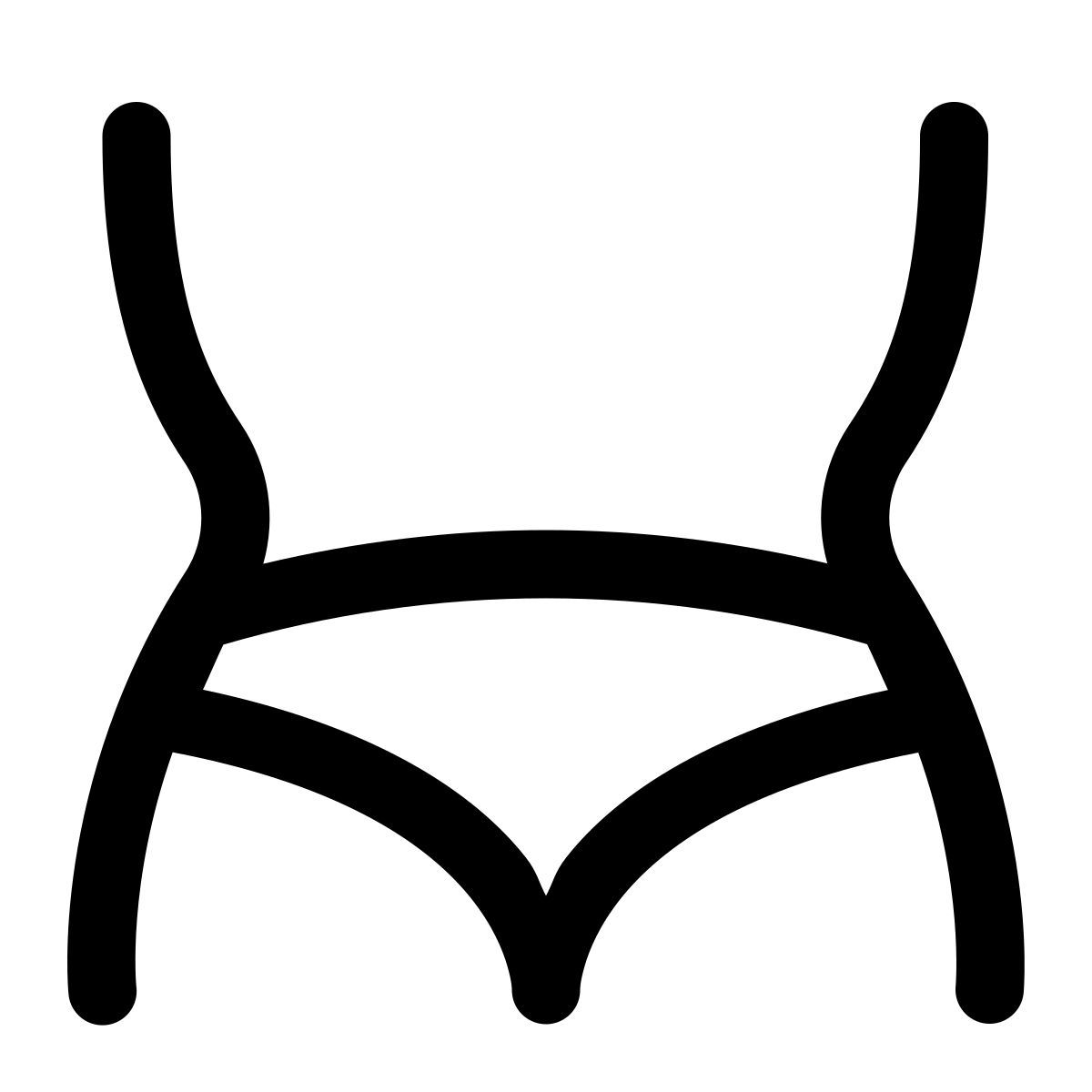 puffy outline style taille icon