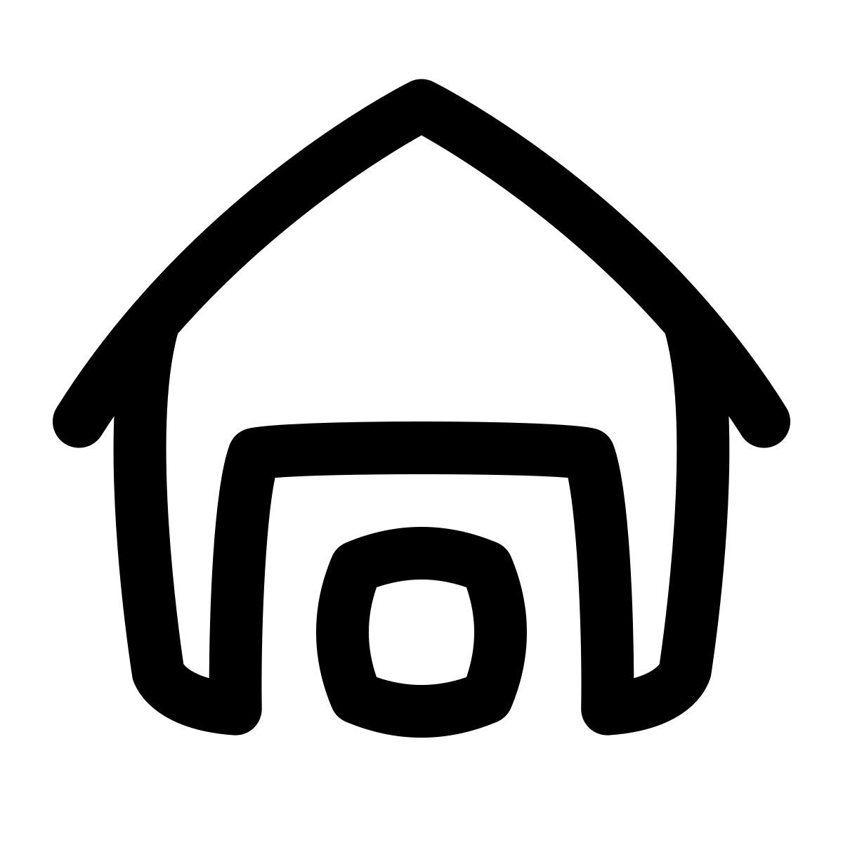puffy outline style magazzino icon