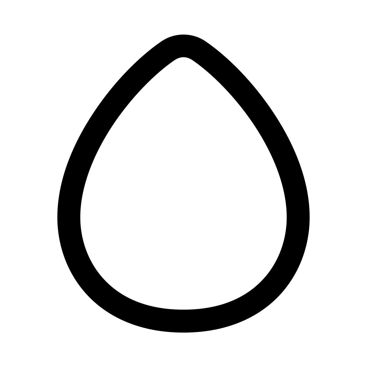 puffy outline style wasser icon