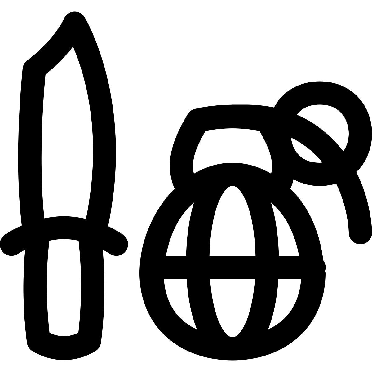 puffy outline style waffen icon