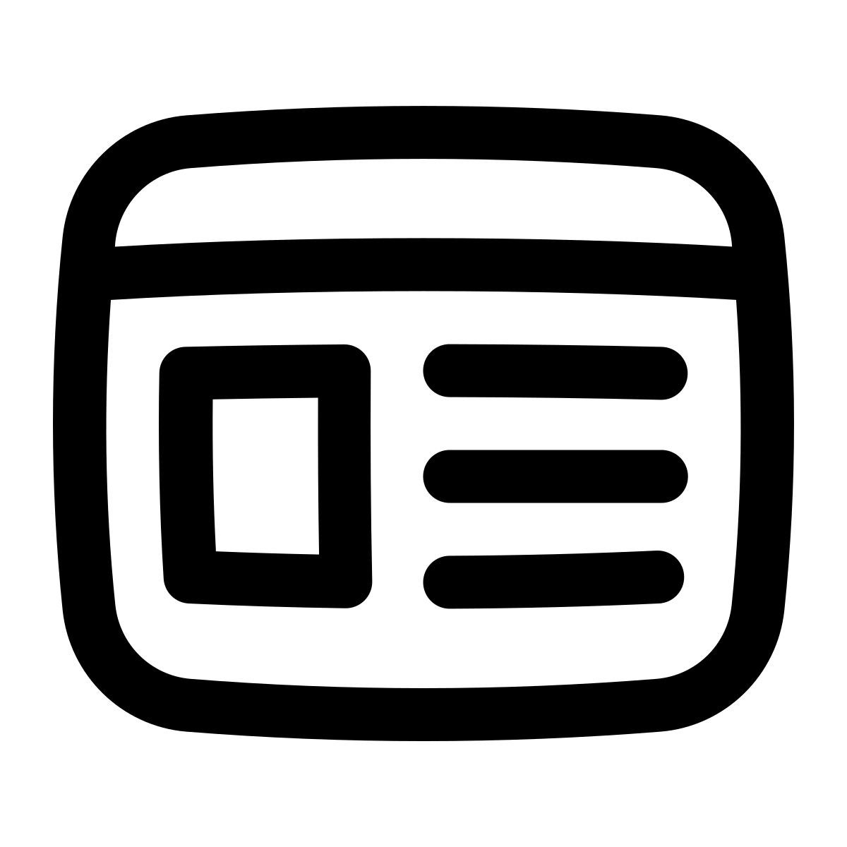 puffy outline style web design icon