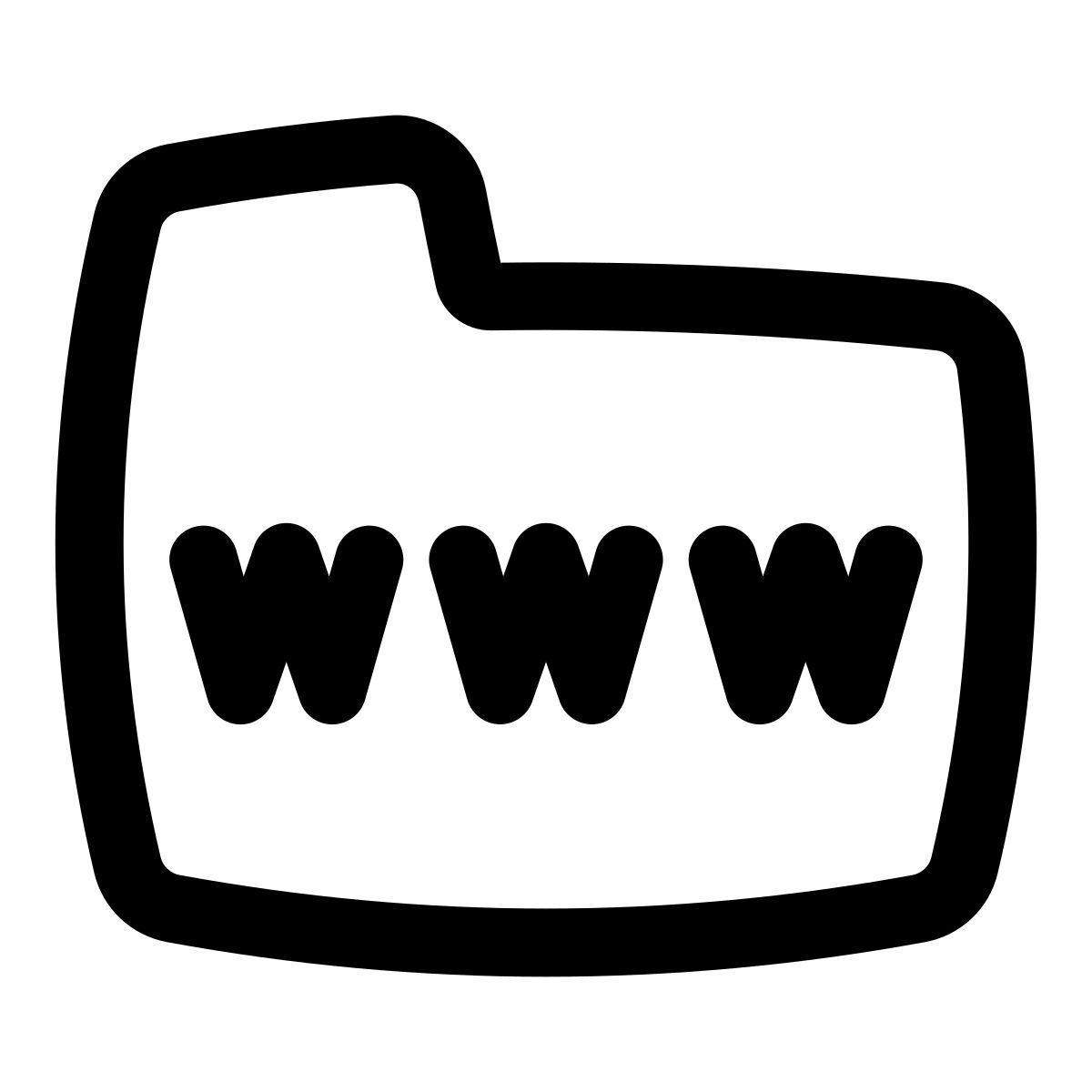 puffy outline style webpage icon