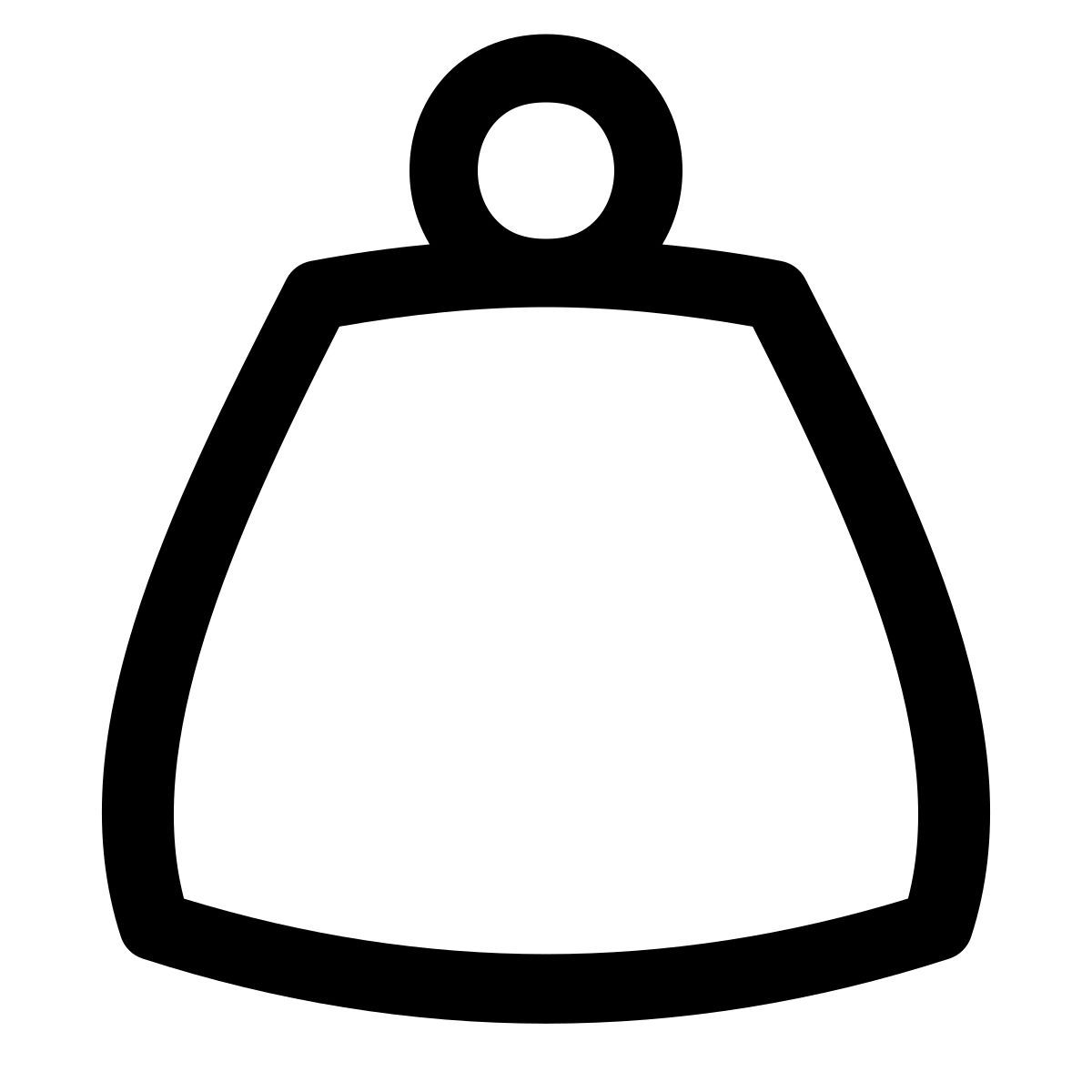 puffy outline style gewicht icon