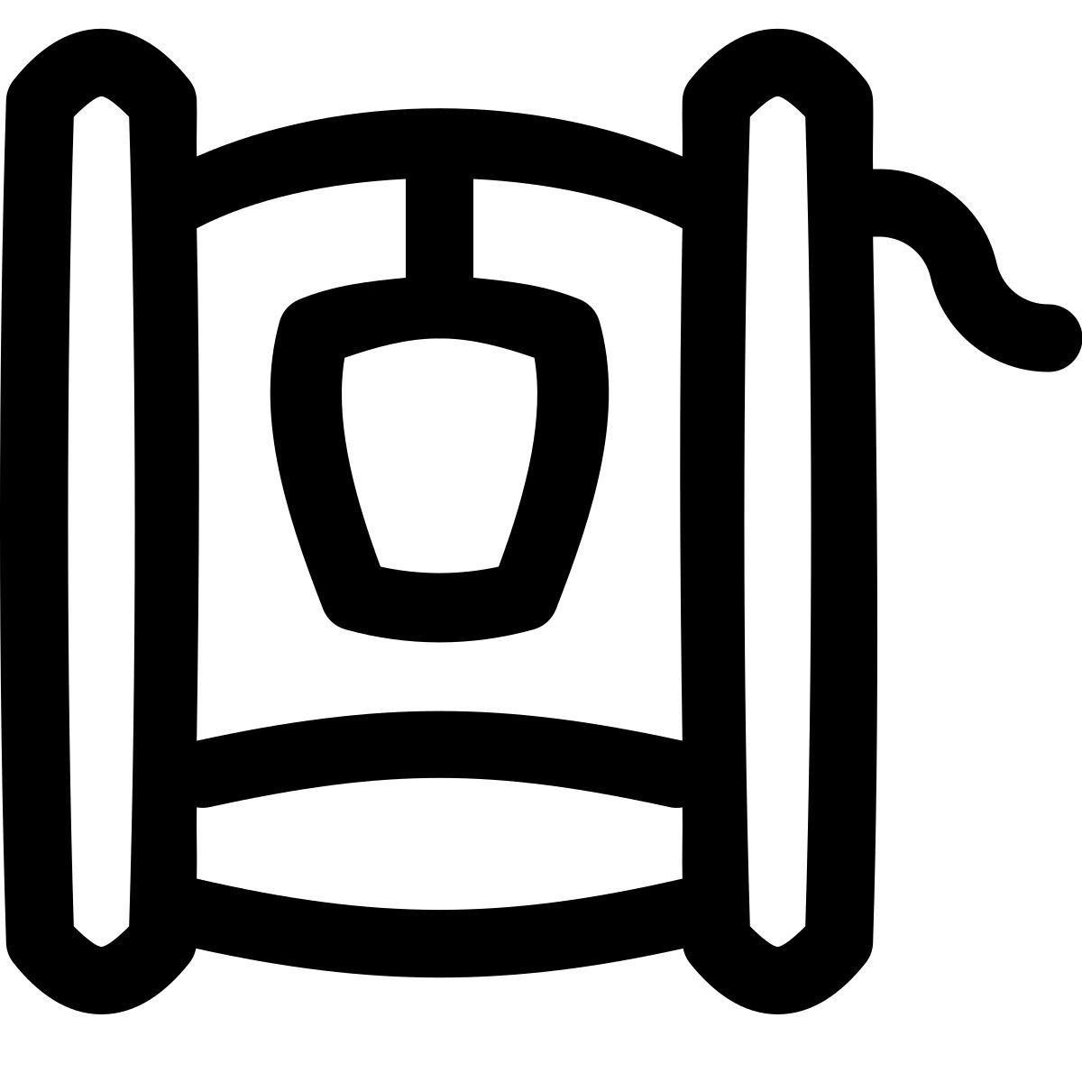 puffy outline style puit icon