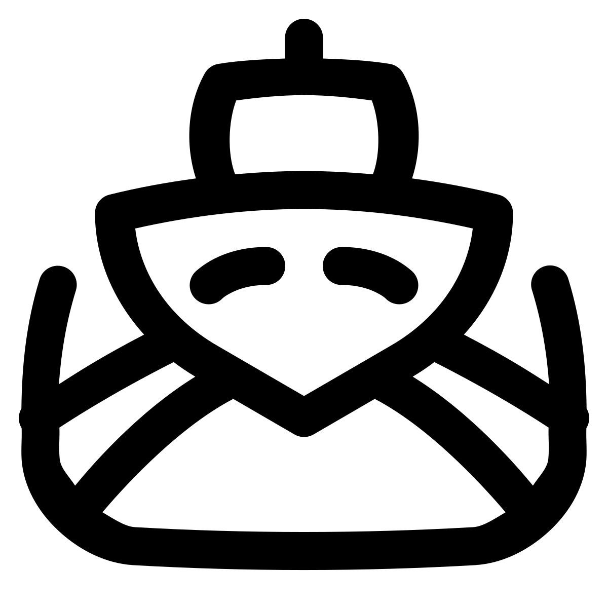 puffy outline style wharf icon