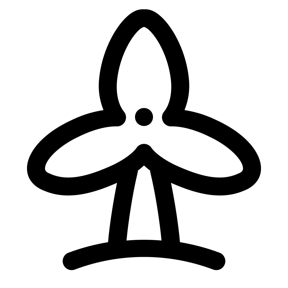 puffy outline style windkraftanlage icon