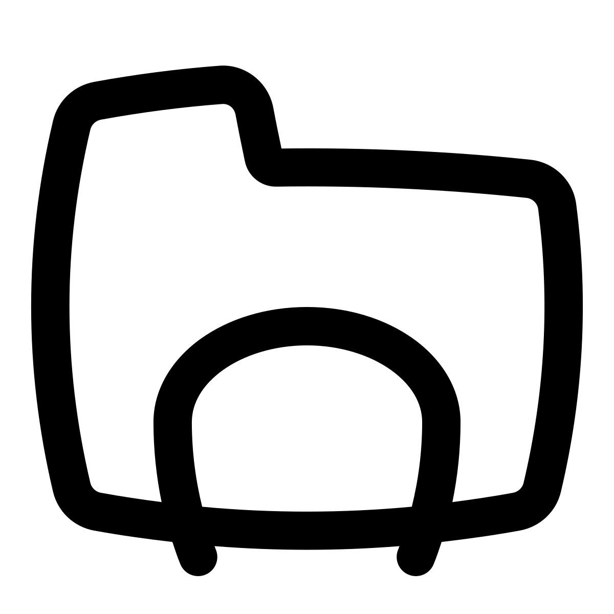 puffy outline style windows explorer icon