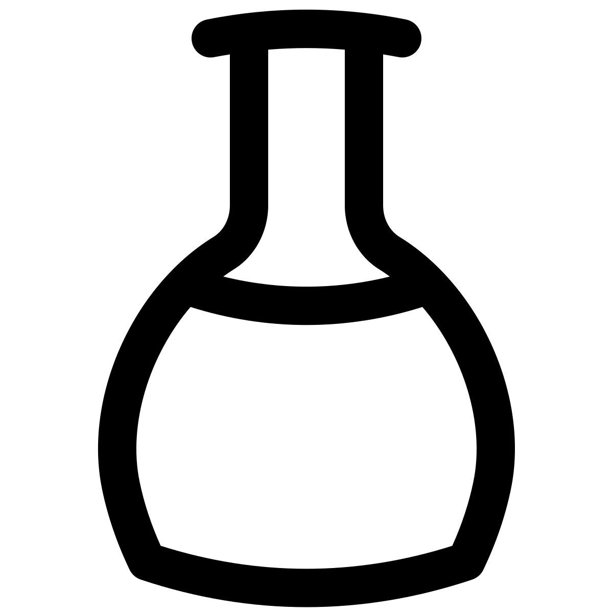 puffy outline style ワイン icon