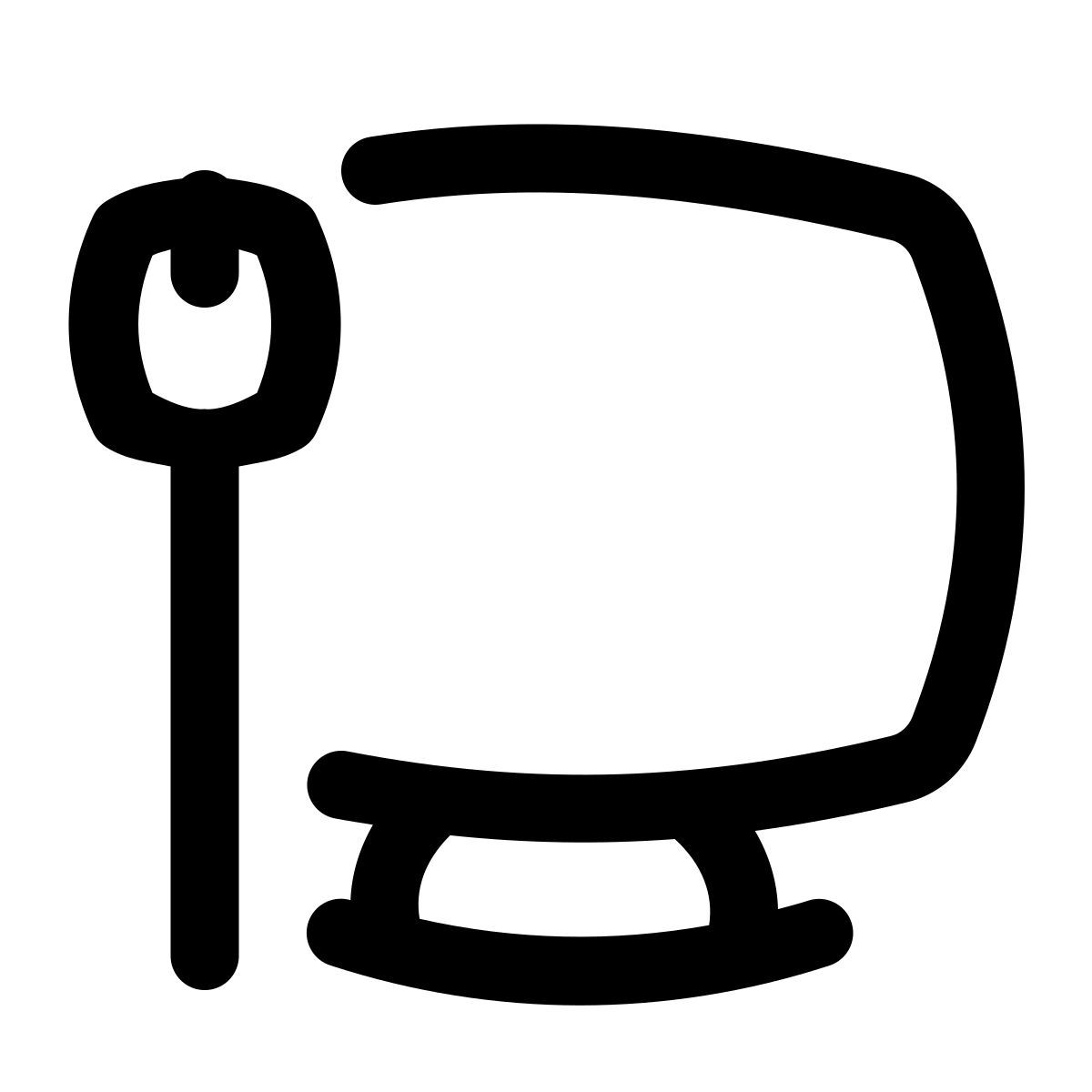 puffy outline style conexão de rede com fio icon