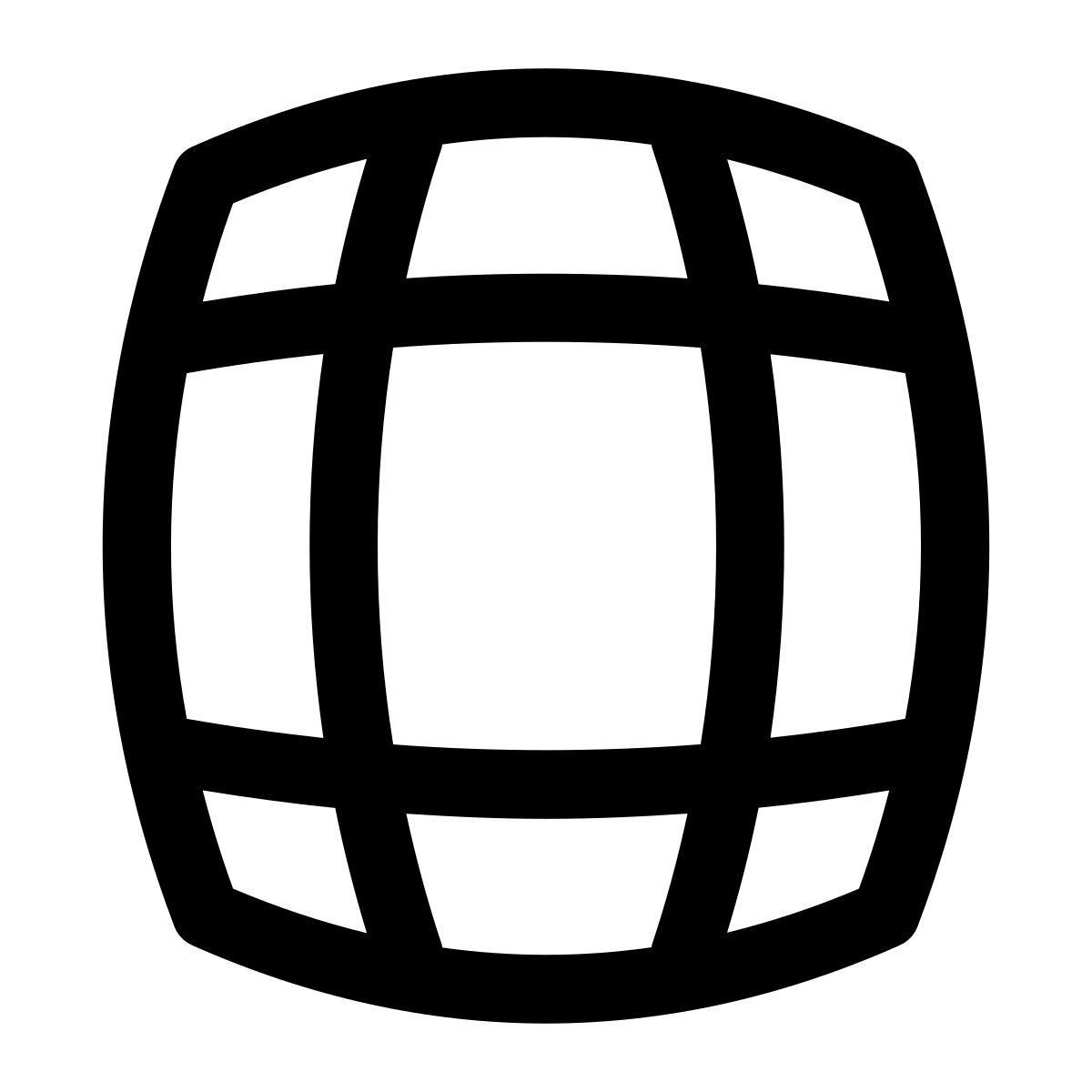 puffy outline style 木制啤酒桶 icon