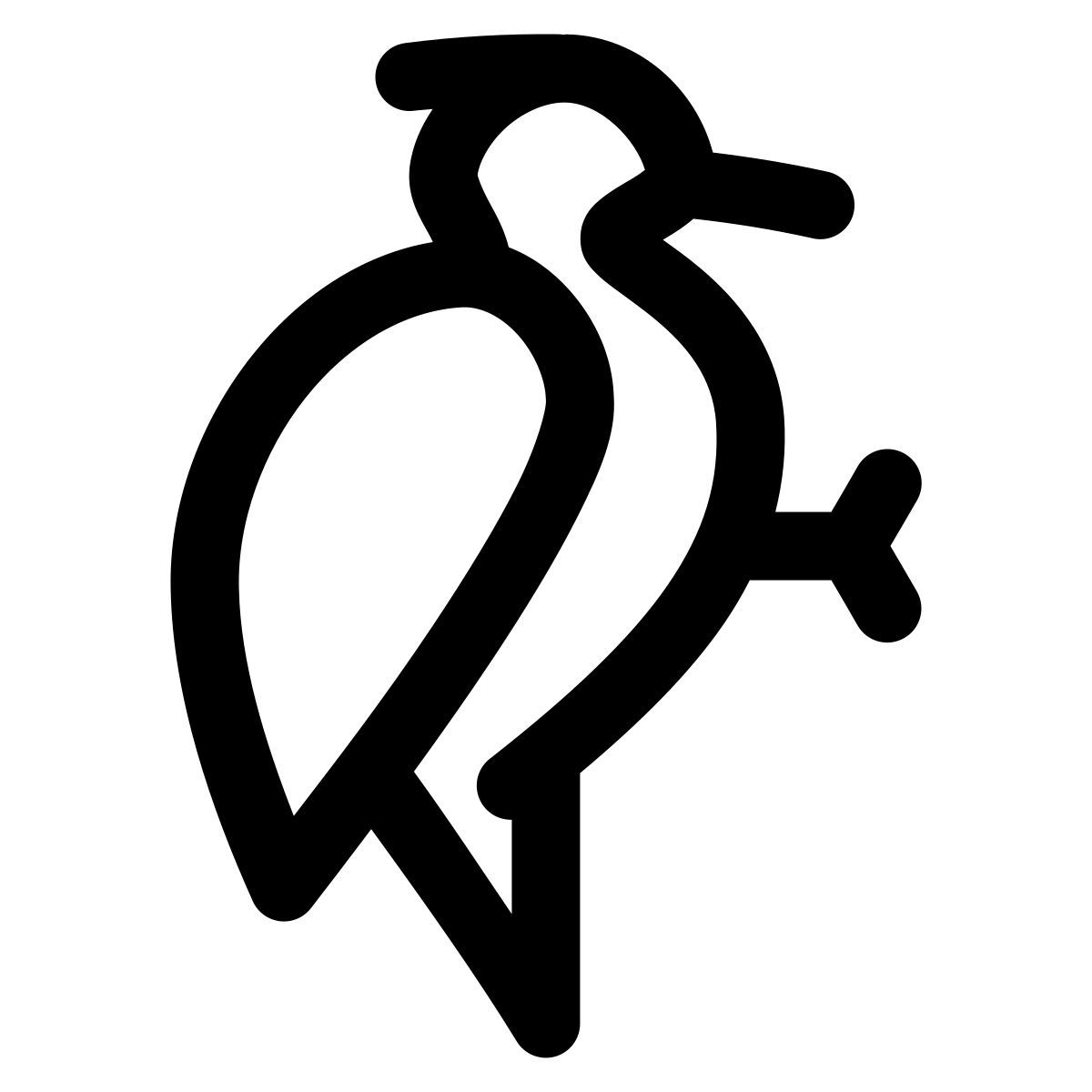 puffy outline style pivert icon