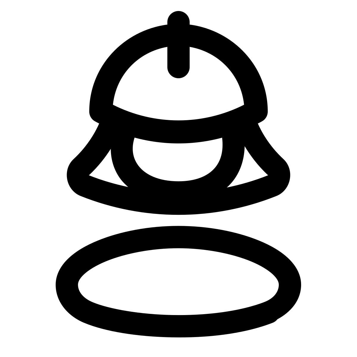 puffy outline style worker icon