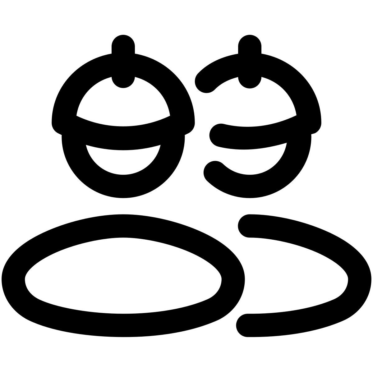 puffy outline style workers icon
