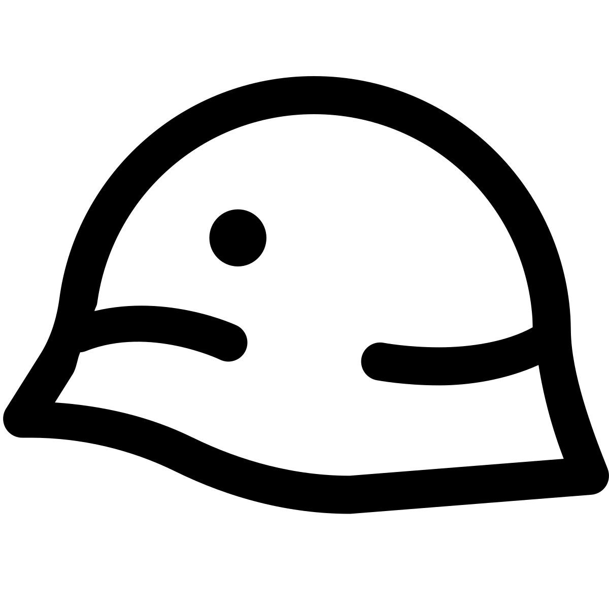 puffy outline style elmetto tedesco della prima guerra mondiale icon