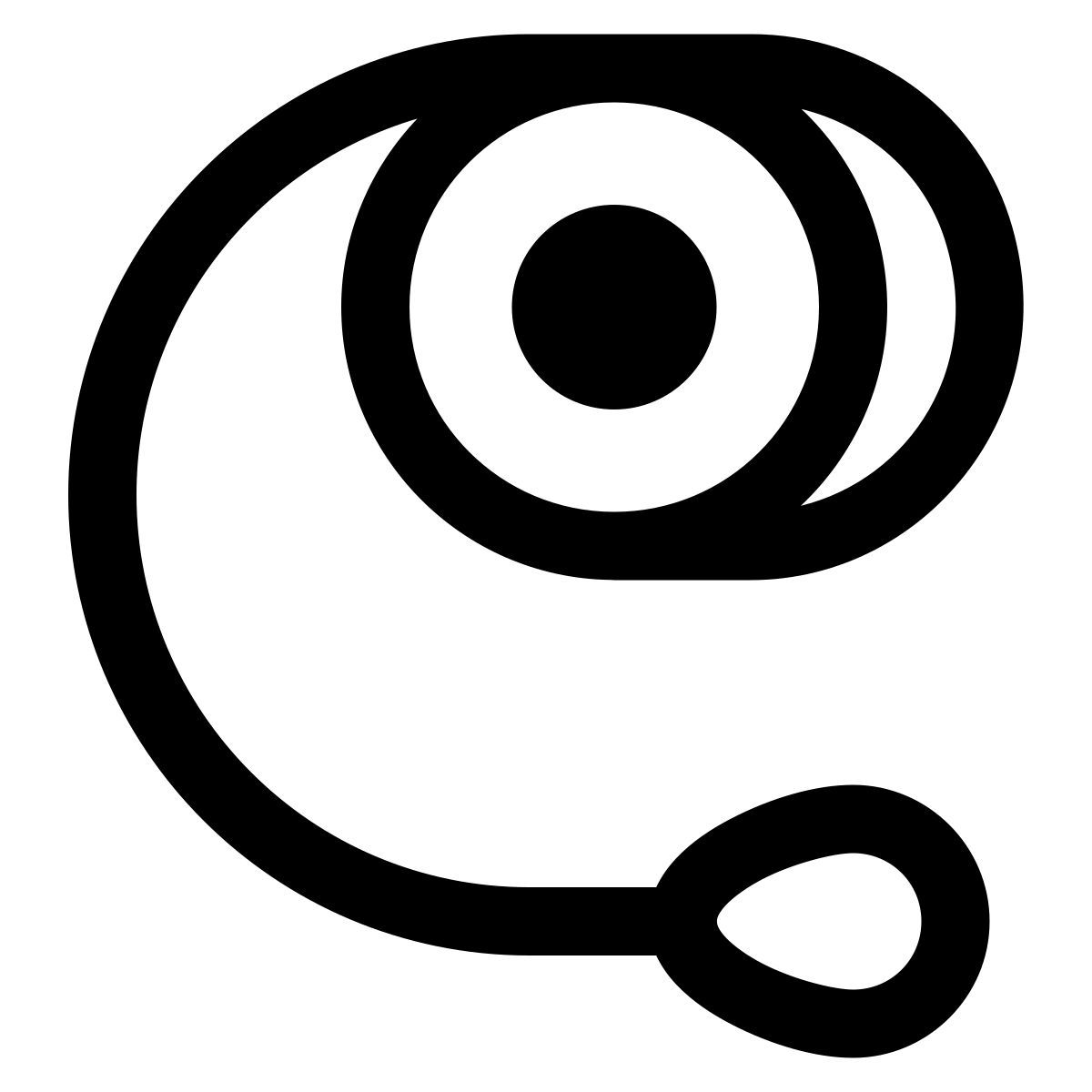 puffy outline style yo yo toy icon