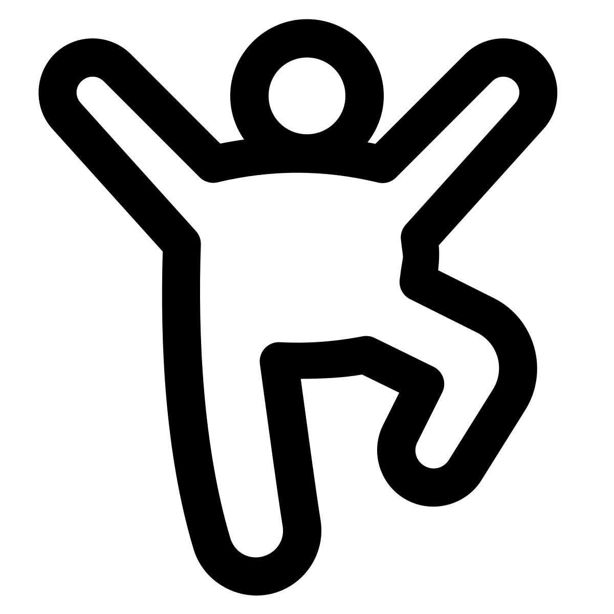 puffy outline style ioga icon
