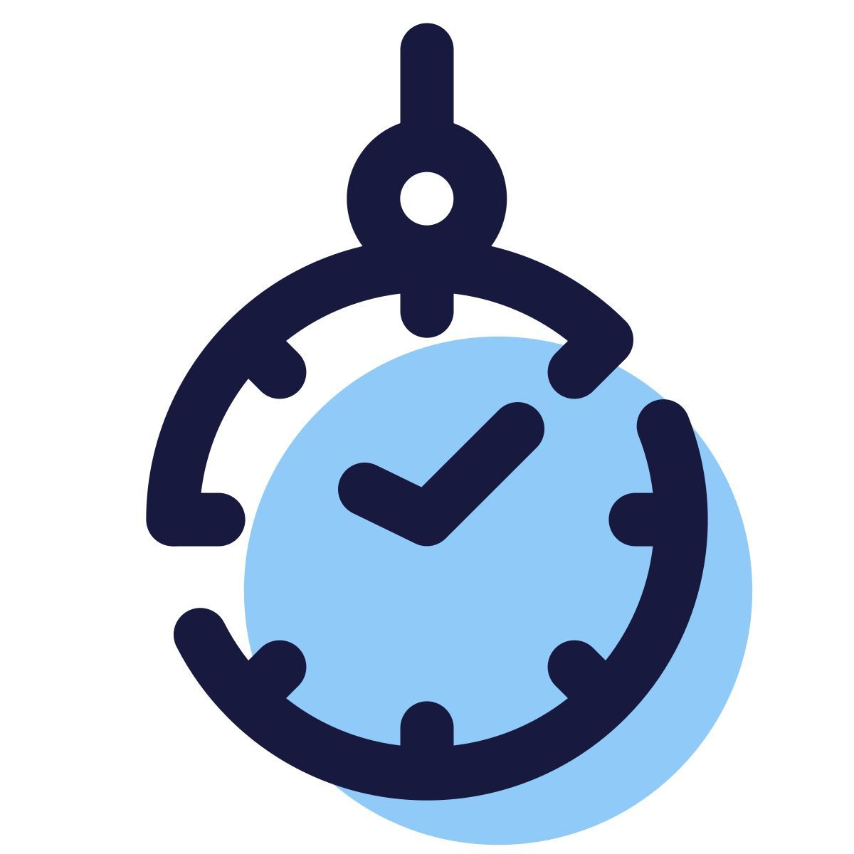 pulsar color style pocket watch icon
