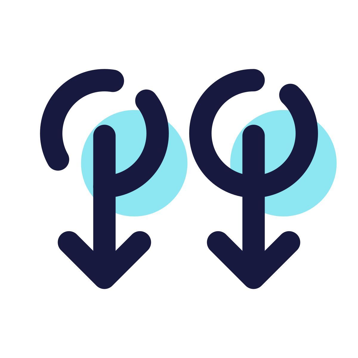 pulsar color style two finger swipe down icon