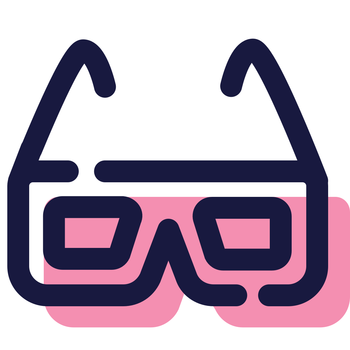 pulsar color style 3d glasses icon