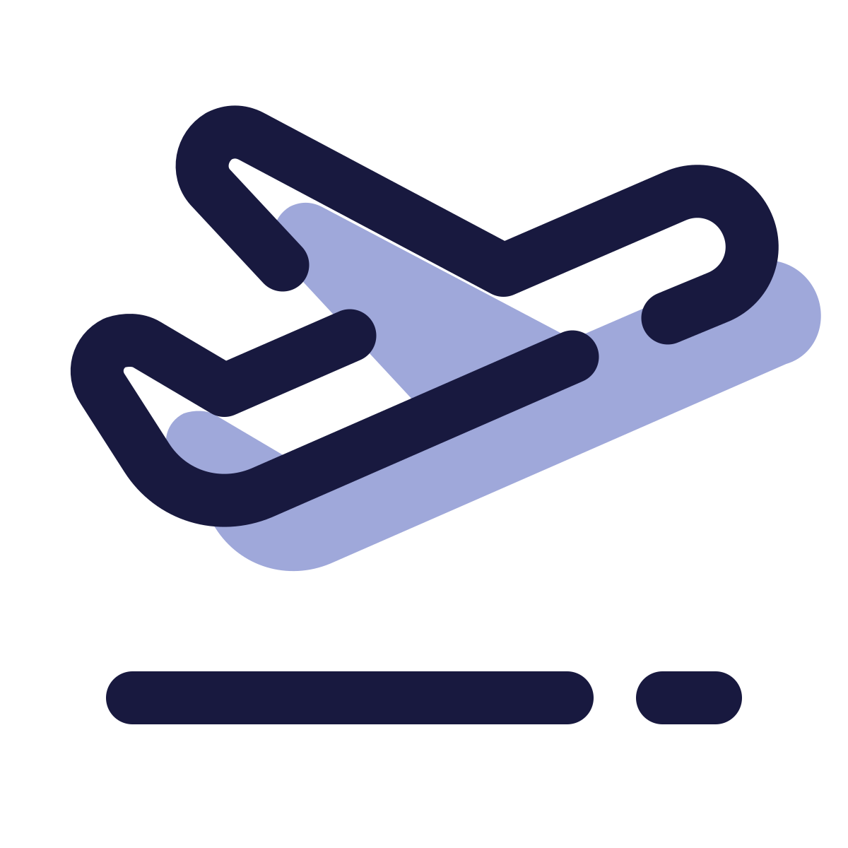 pulsar color style airplane take off icon