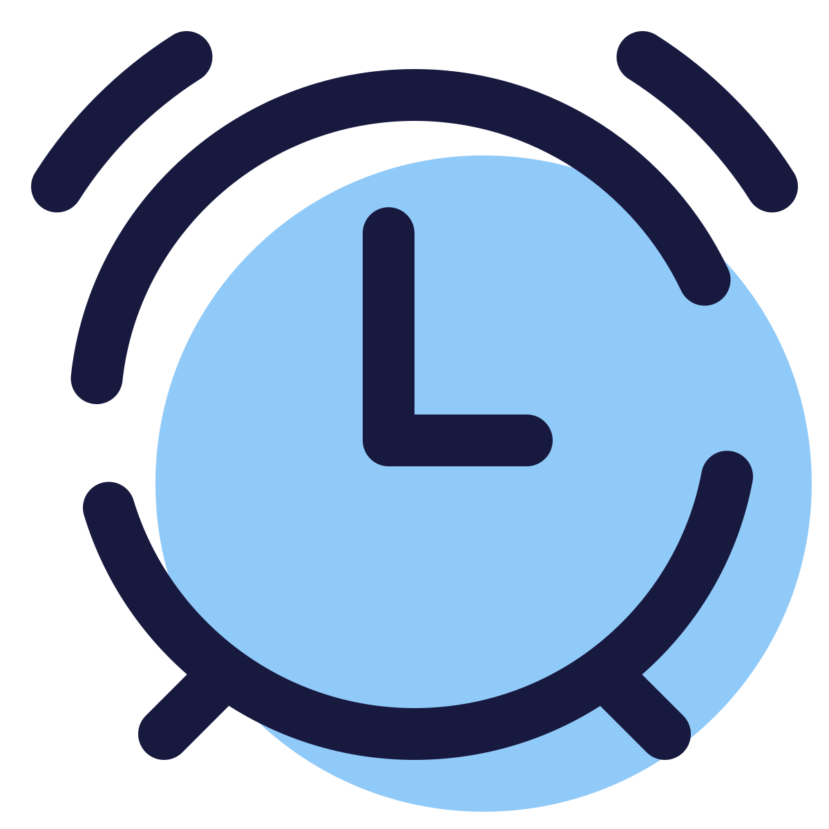 pulsar color style alarm clock icon