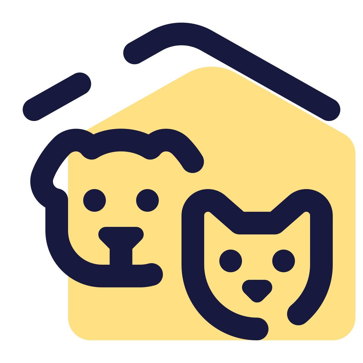 pulsar color style 동물 보호소 icon