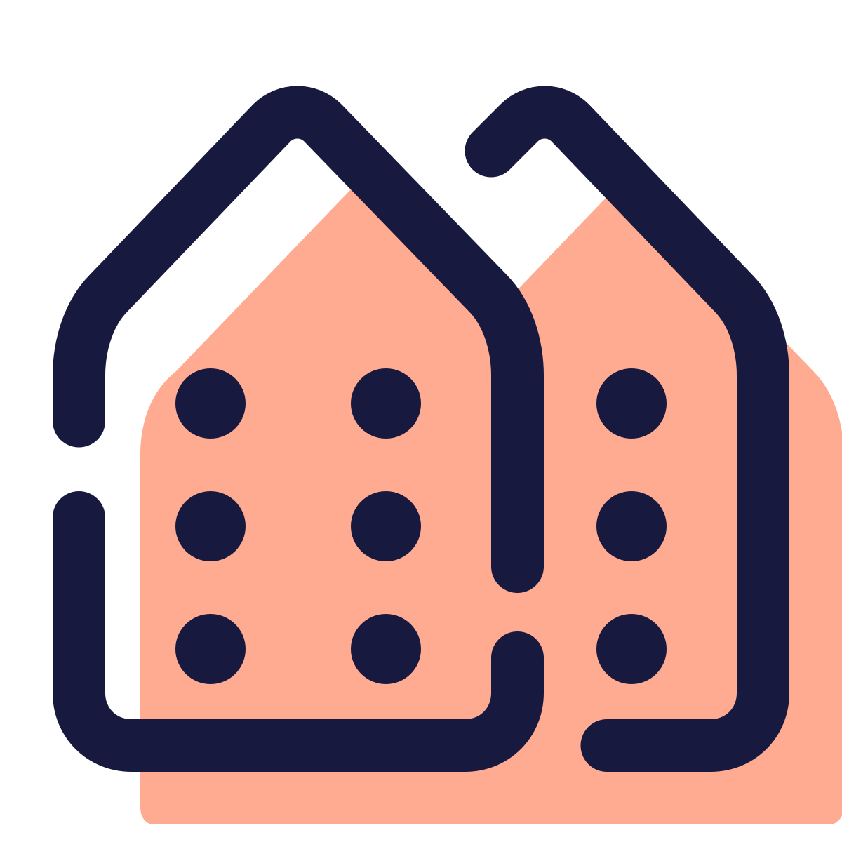 pulsar color style apartment icon