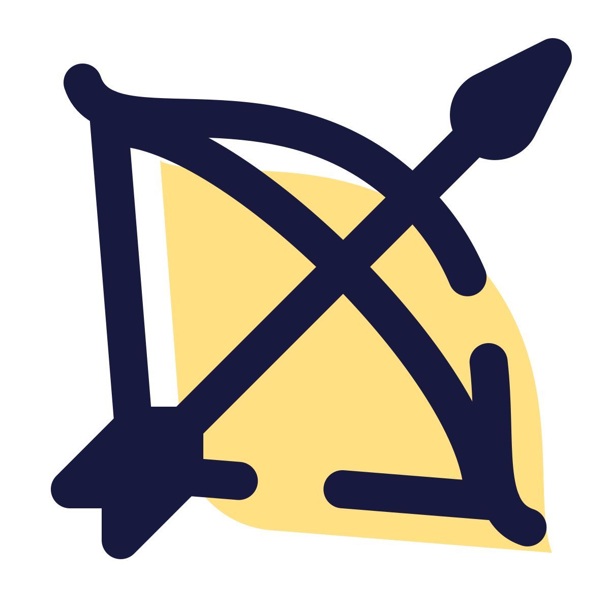 pulsar color style bow and arrow icon