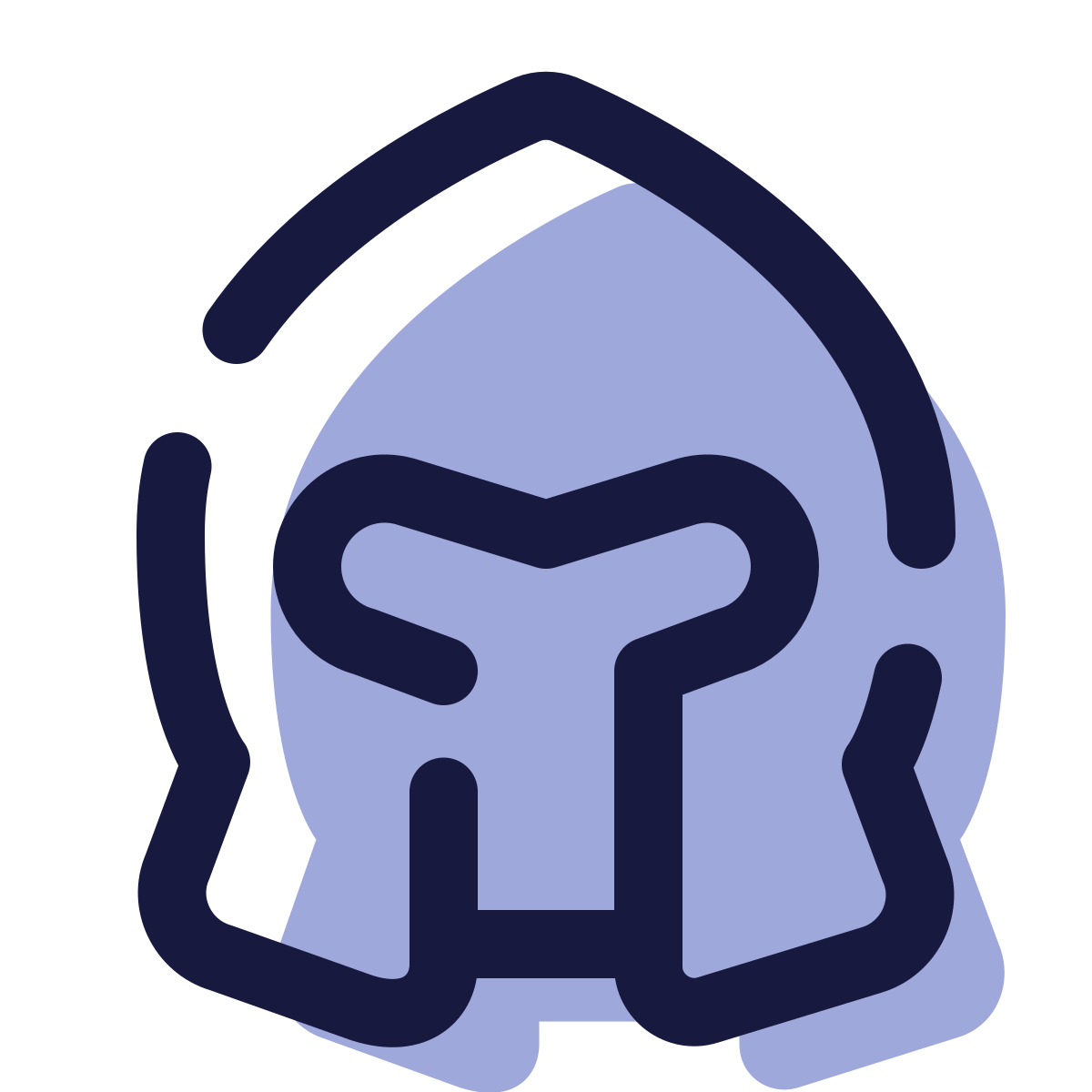 pulsar color style armored helmet icon