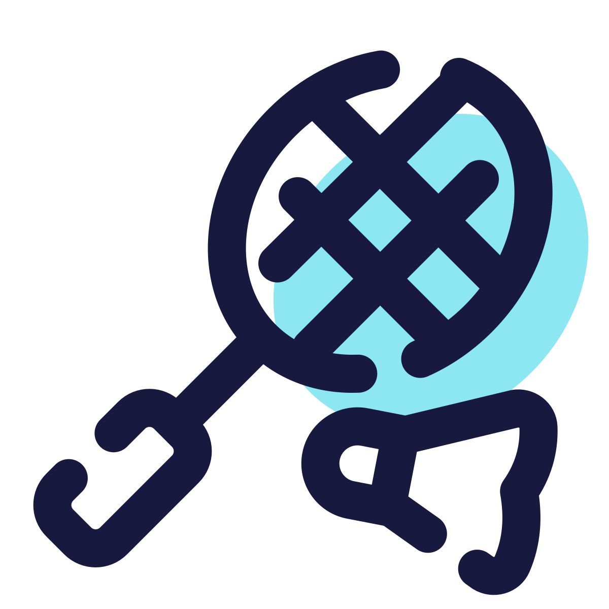 pulsar color style badminton icon