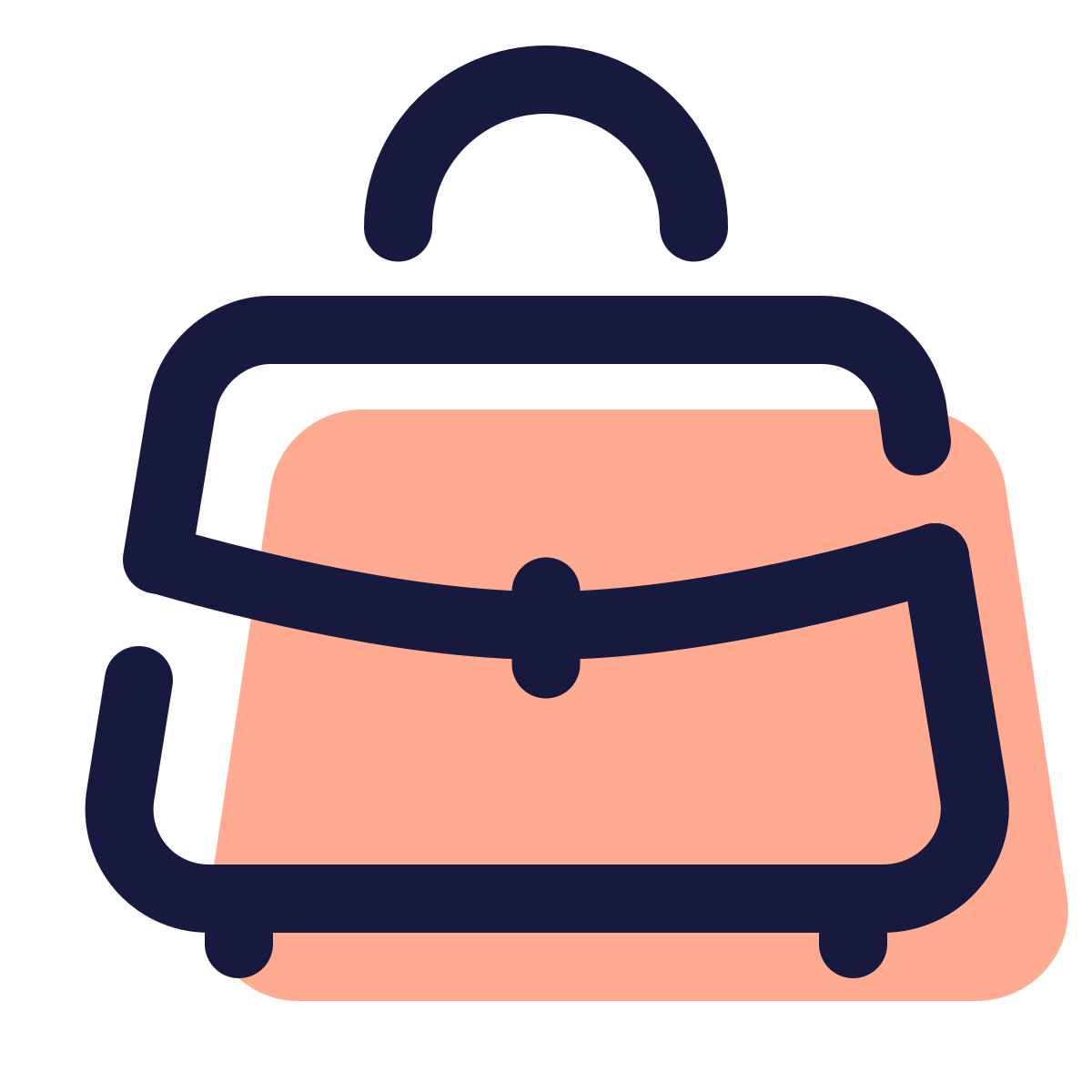pulsar color style bag front view icon