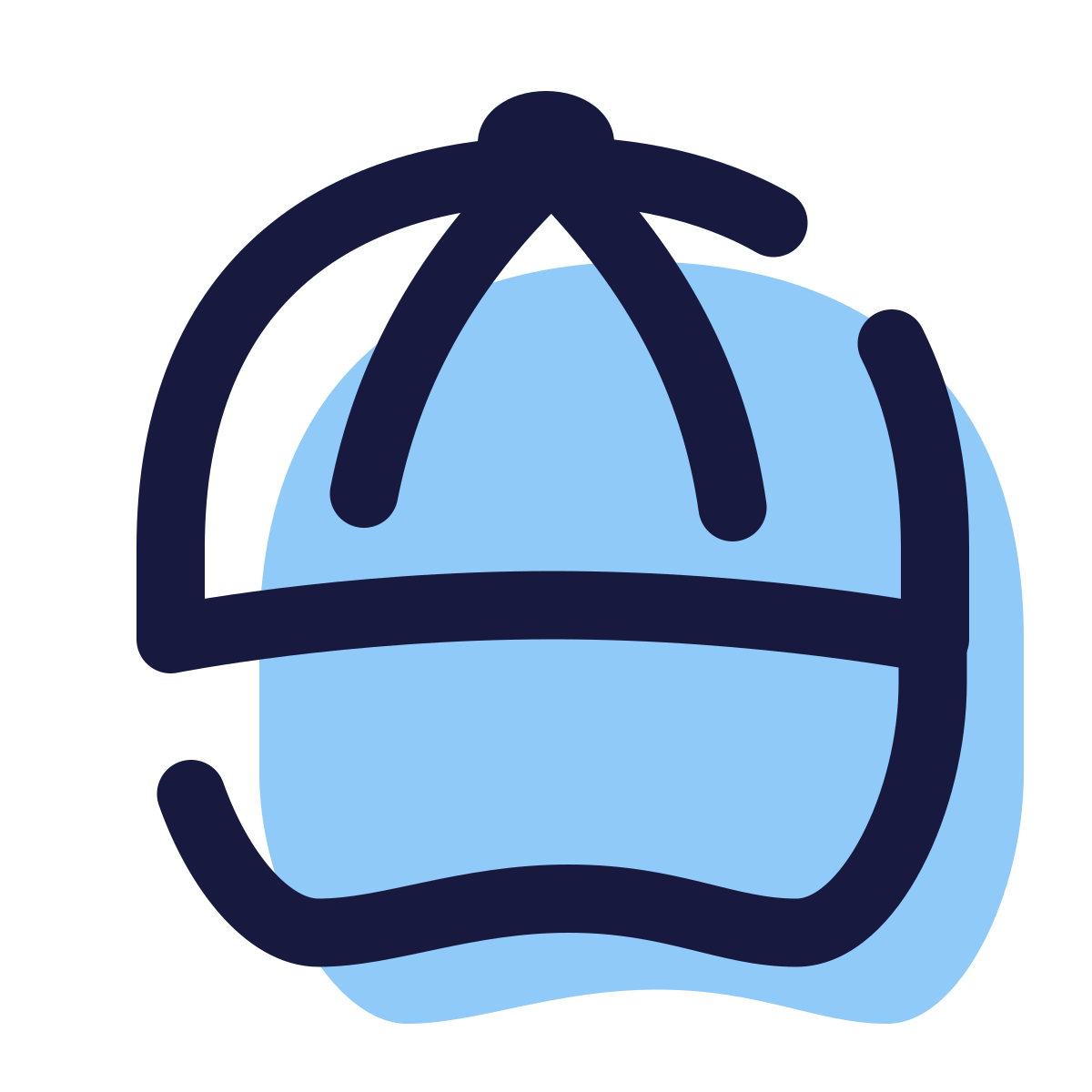 pulsar color style baseball cap icon