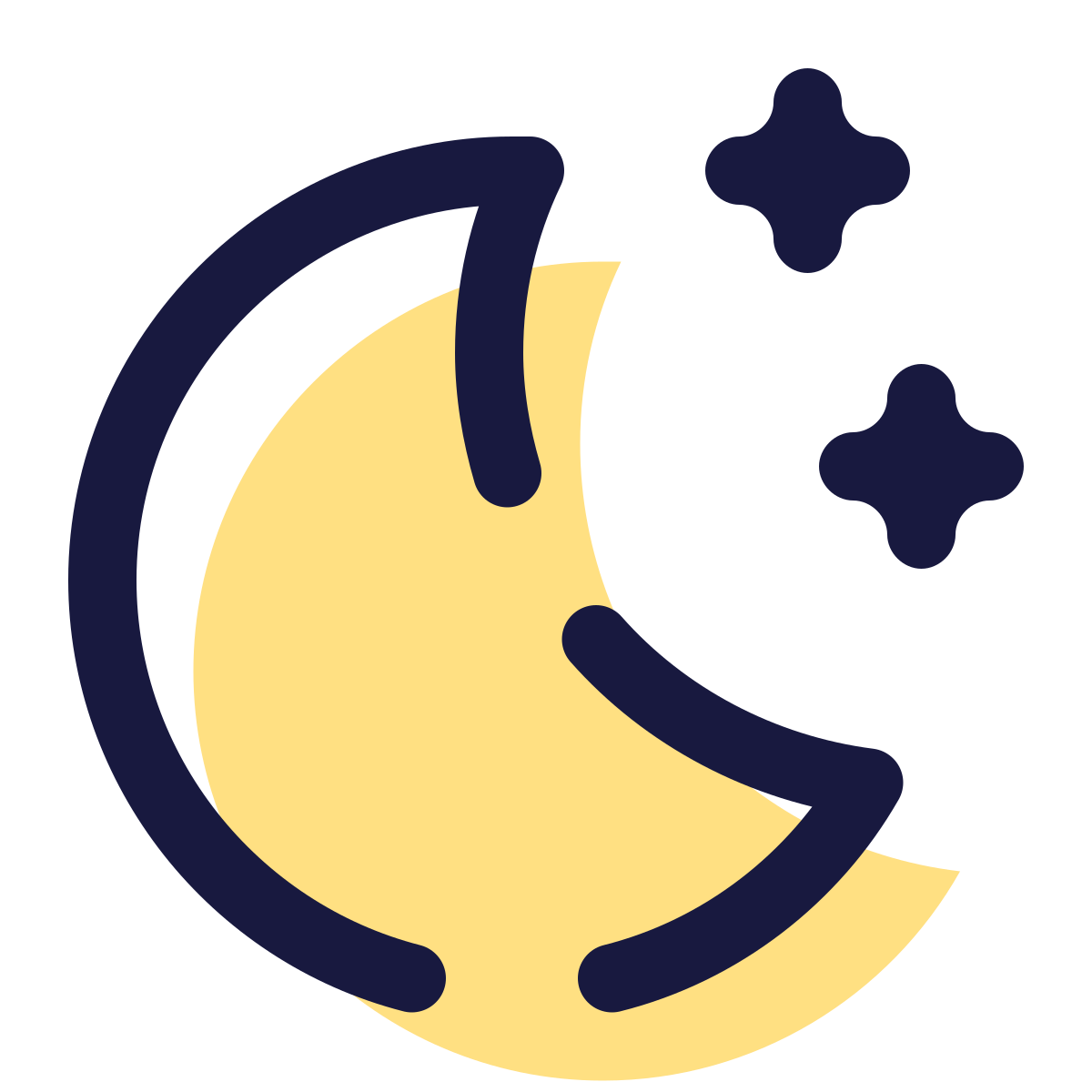 pulsar color style bright moon icon