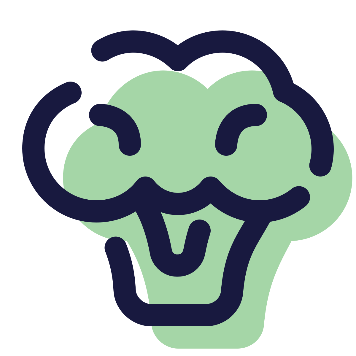 pulsar color style broccoli icon