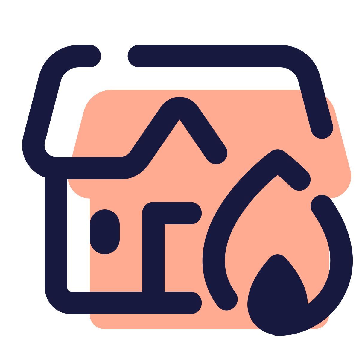 pulsar color style casa in fiamme icon