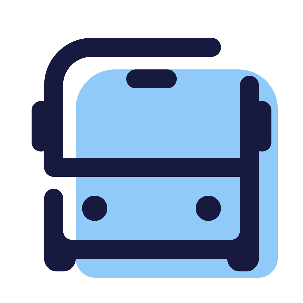 pulsar color style bus icon