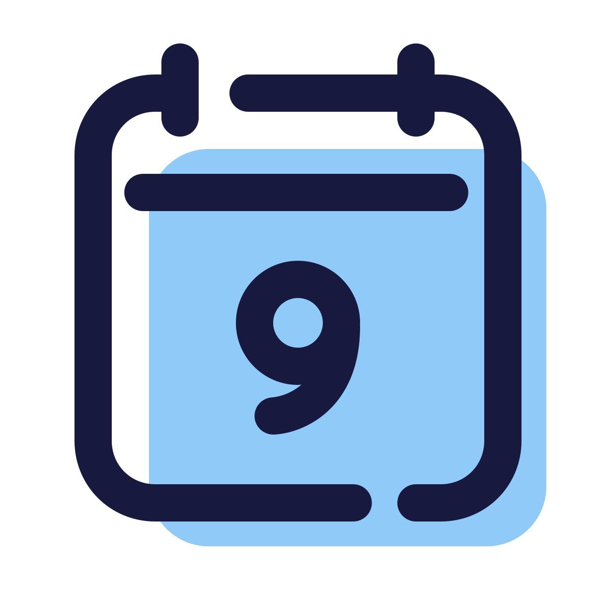 pulsar color style calendar 9 icon