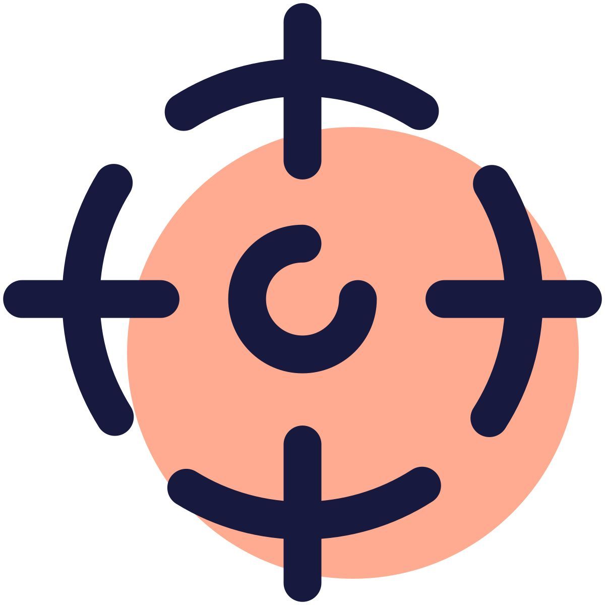 pulsar color style center of gravity icon