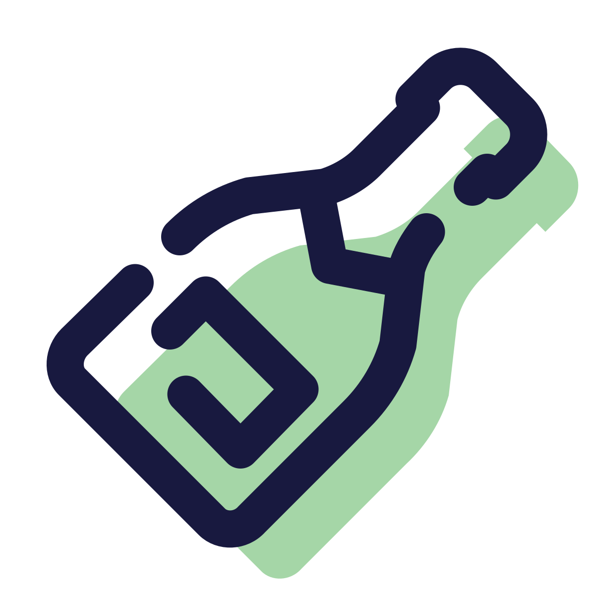 pulsar color style champagne bottle icon