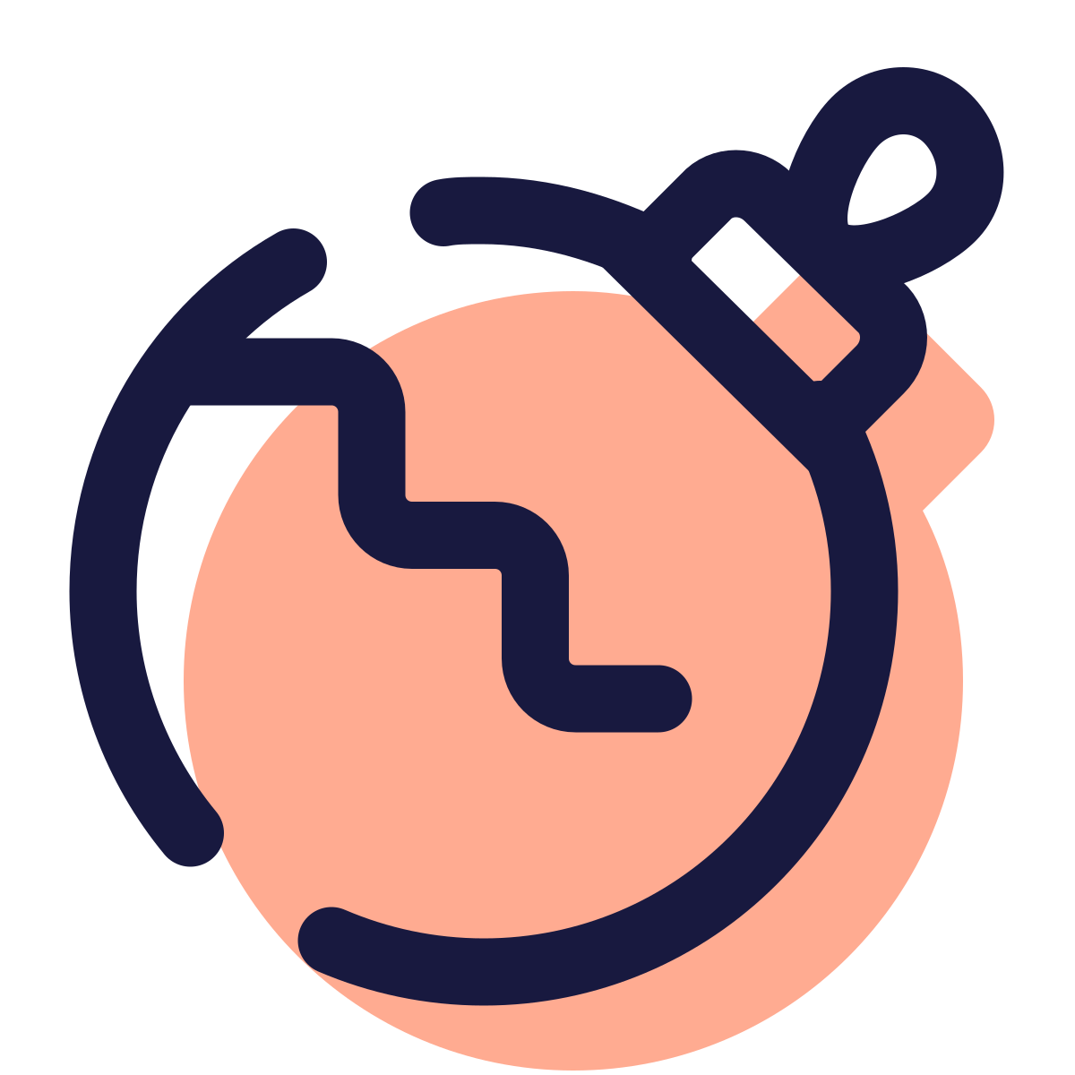 pulsar color style christmas ball icon