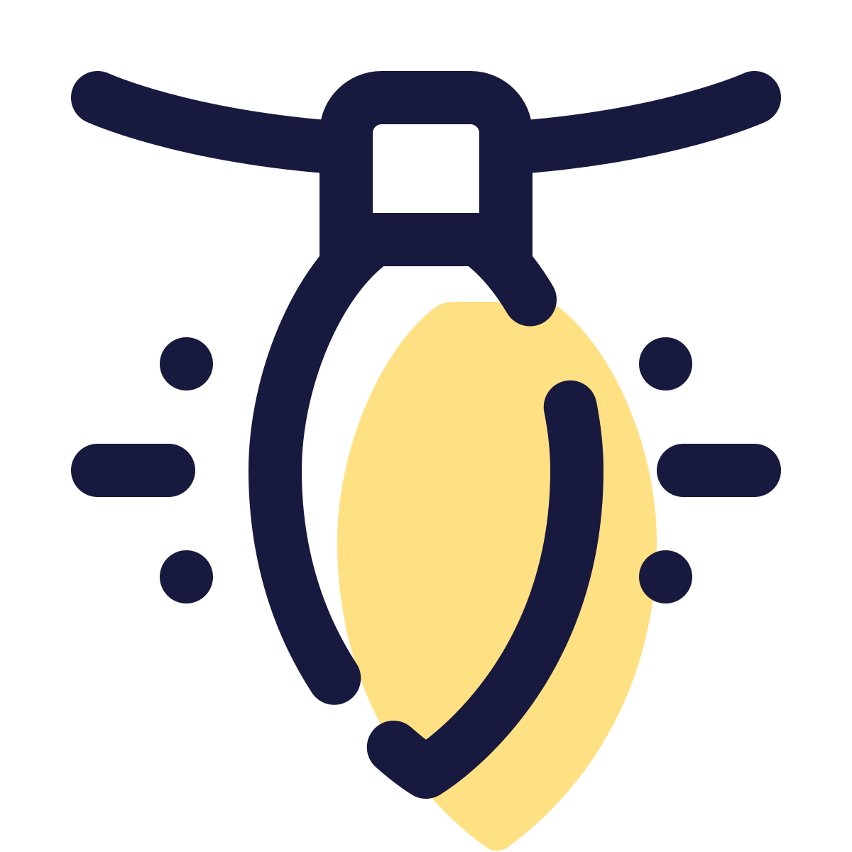 pulsar color style christmas bulb icon