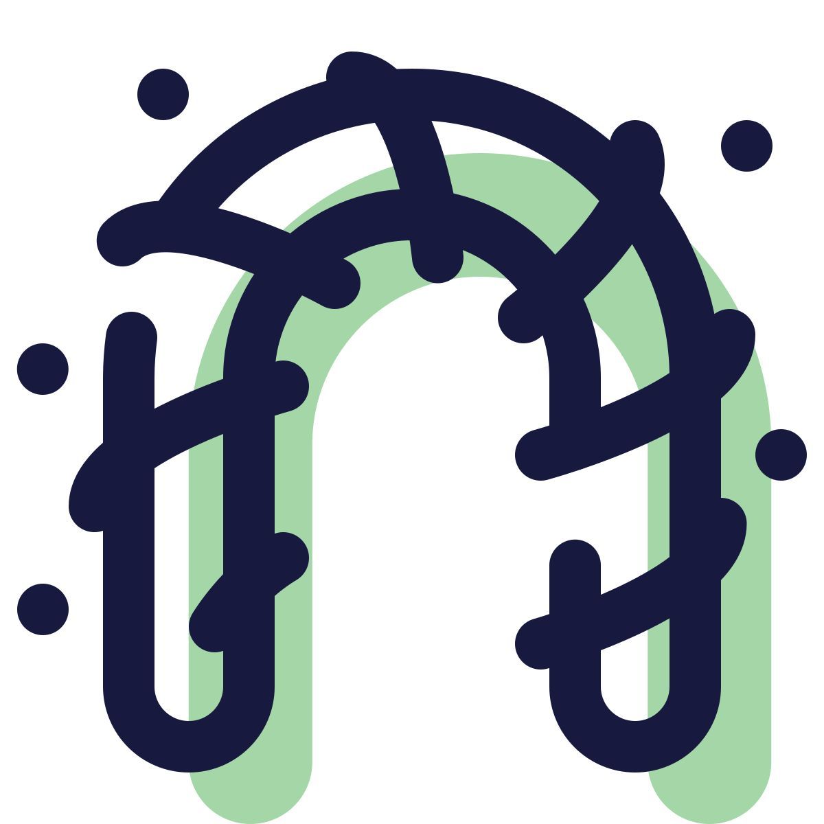 pulsar color style decoración de la puerta de navidad icon