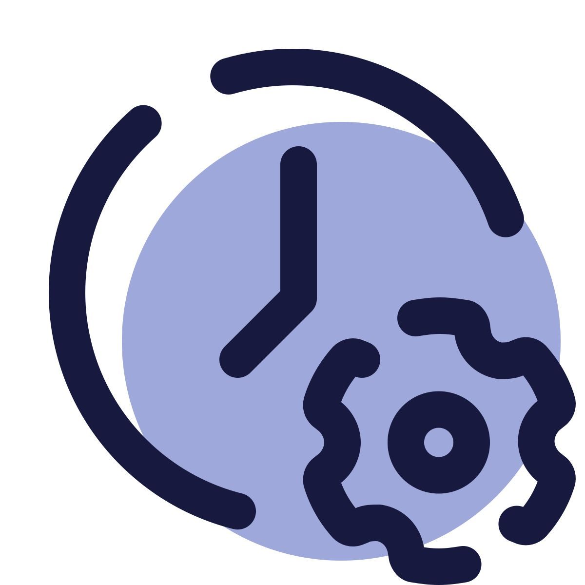 pulsar color style impostazioni dell&#39;orologio icon