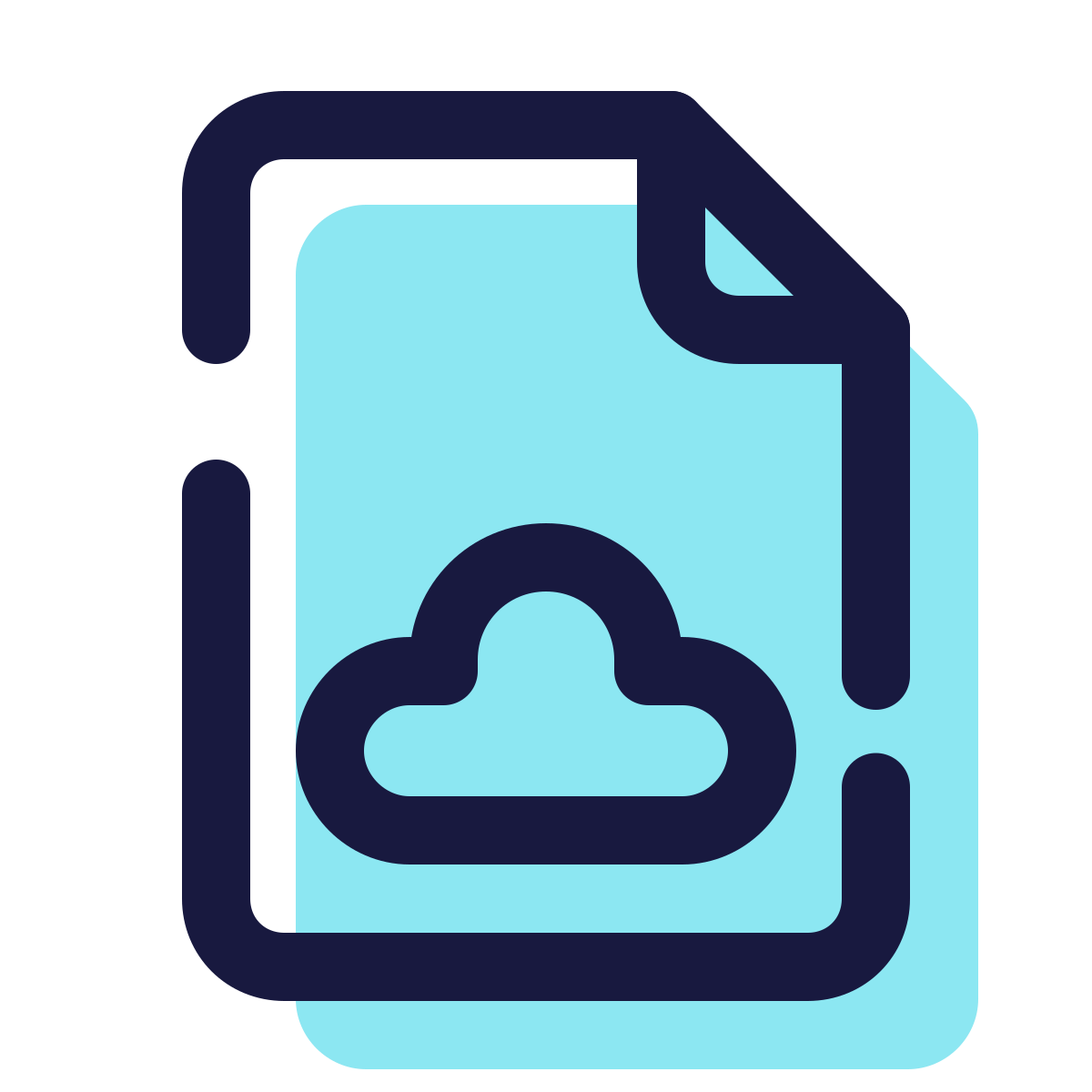 pulsar color style cloud file icon