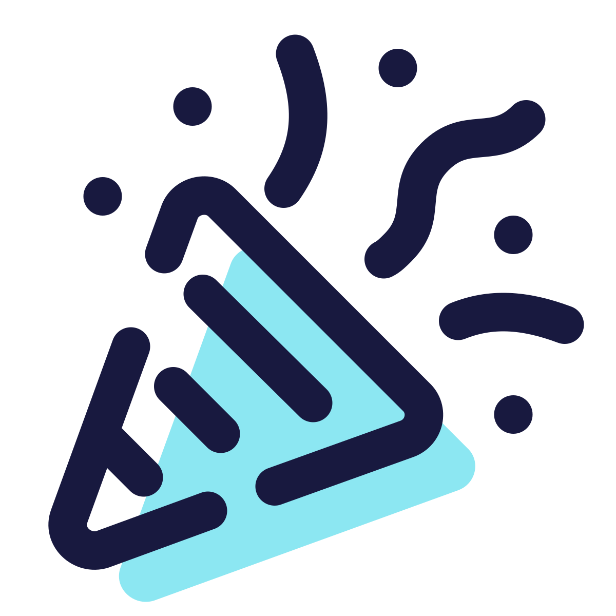 pulsar color style confetti icon